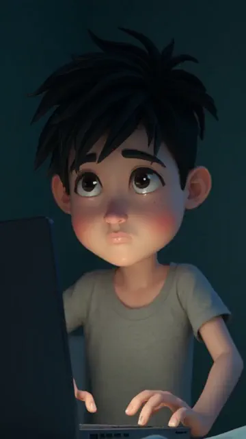 Example of a vertical faceless story video generated from text